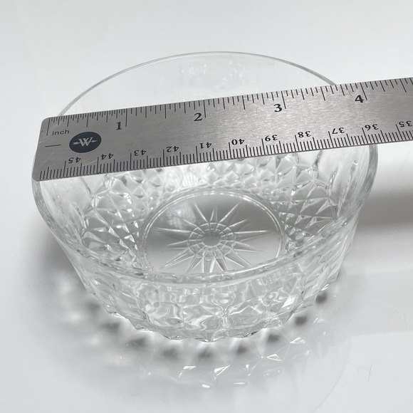 Set Of 3 Arcoroc France DIAMANT STARBURST Berry Bowls 4" - Picture 5 of 6